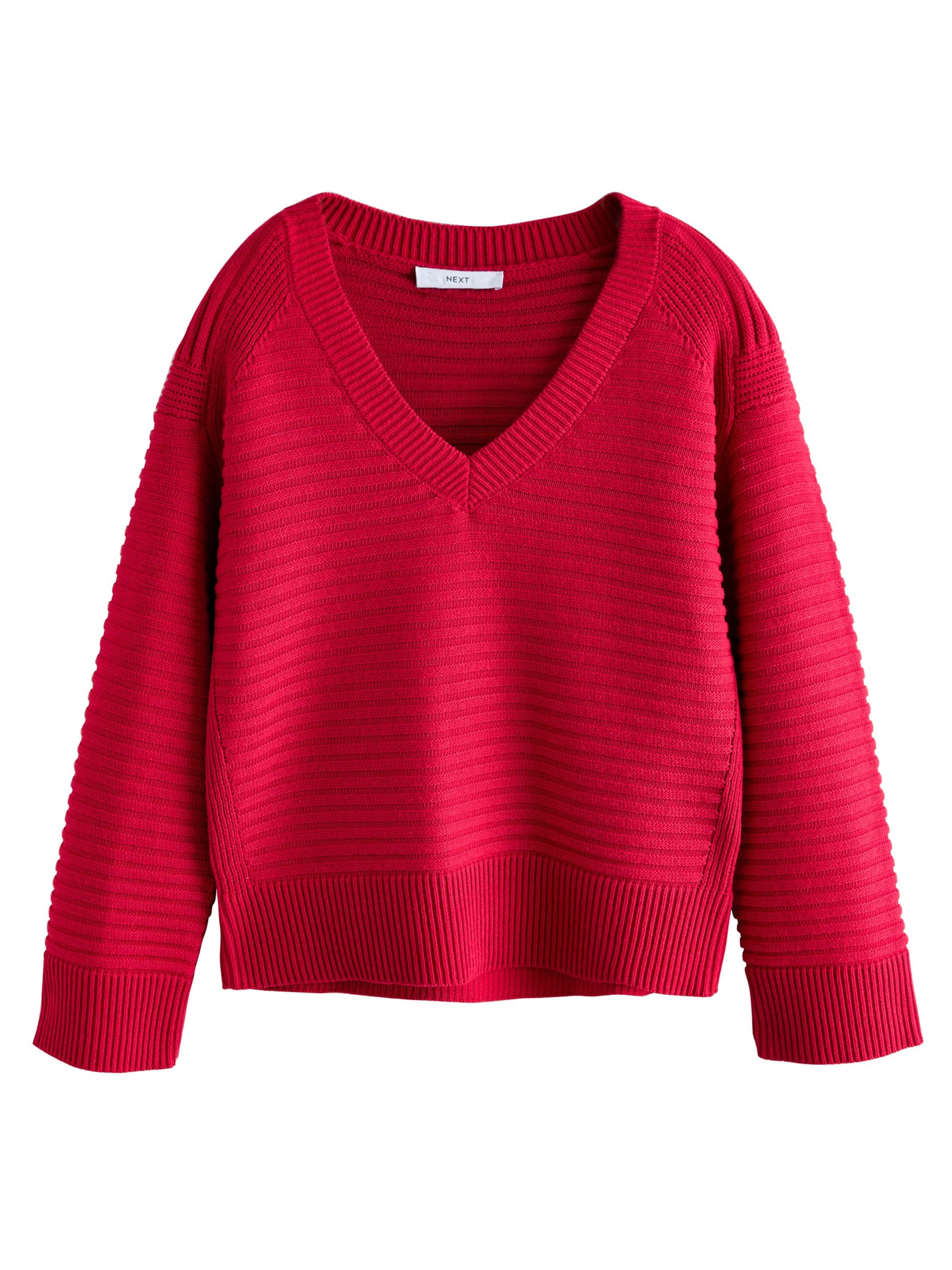 Pulover de la Next pe roșu: față