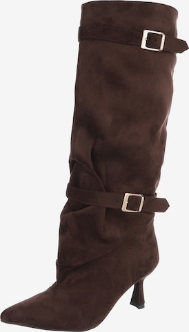 Ital-Design Boots in Brown: front