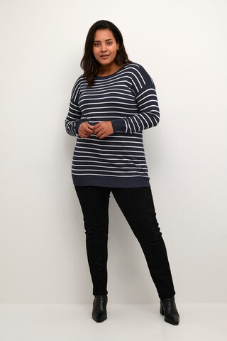 KAFFE CURVE Sweater 'Cmalan' in Blue