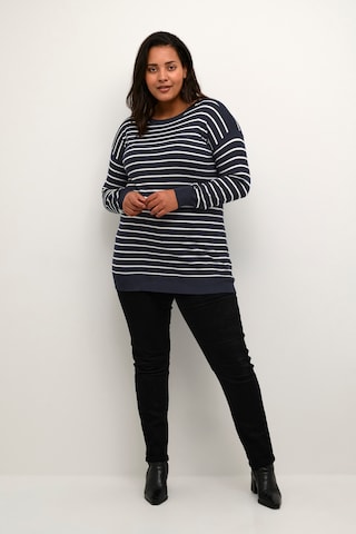 KAFFE CURVE Sweater 'Cmalan' in Blue