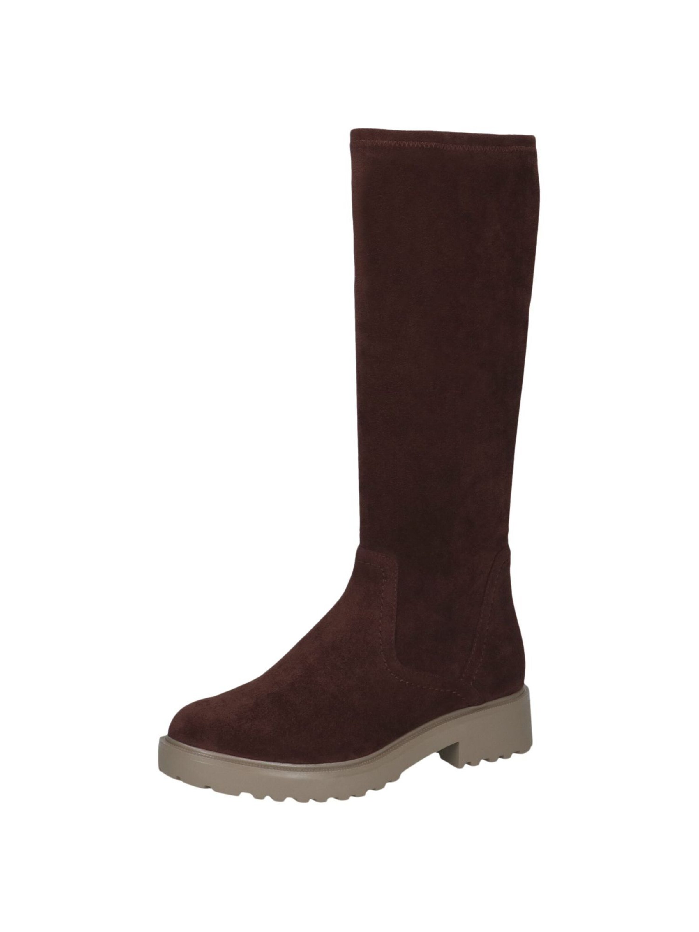 CAPRICE Bottes en 36 en brun foncé, Vue avec produit