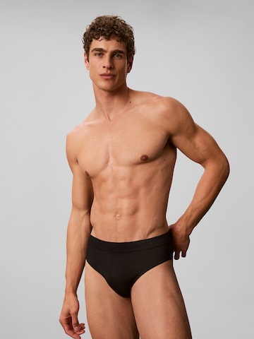 Calvin Klein Underwear Regular Badehose 'Essentials' in Schwarz: Vorderseite