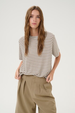 My Essential Wardrobe Shirts 'Lisa' i brun: forside