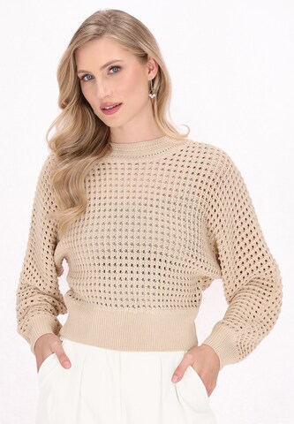 DreiMaster Klassik Sweater in Beige: front