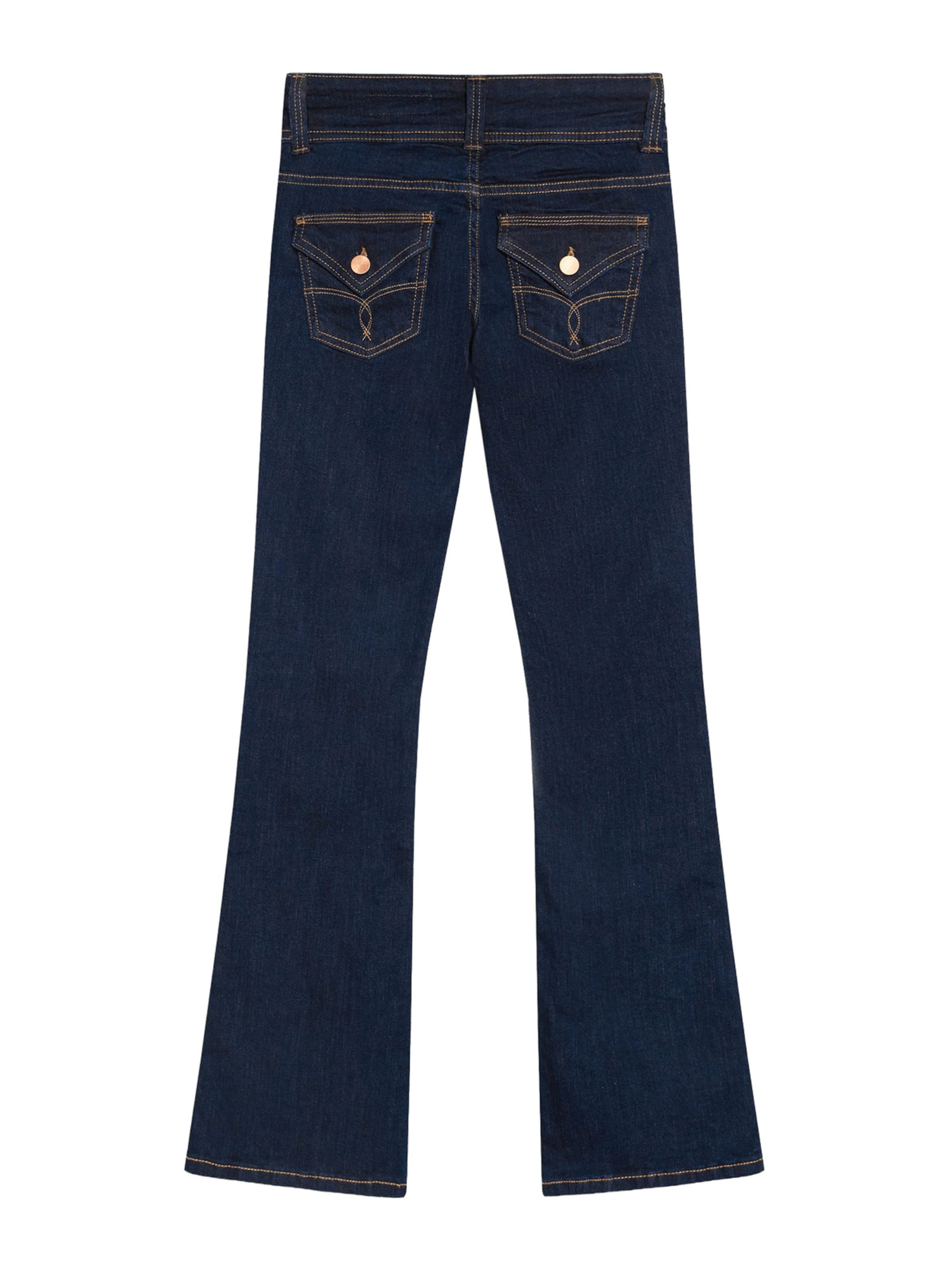 Bershka Boot cut Jeans in Blue: back