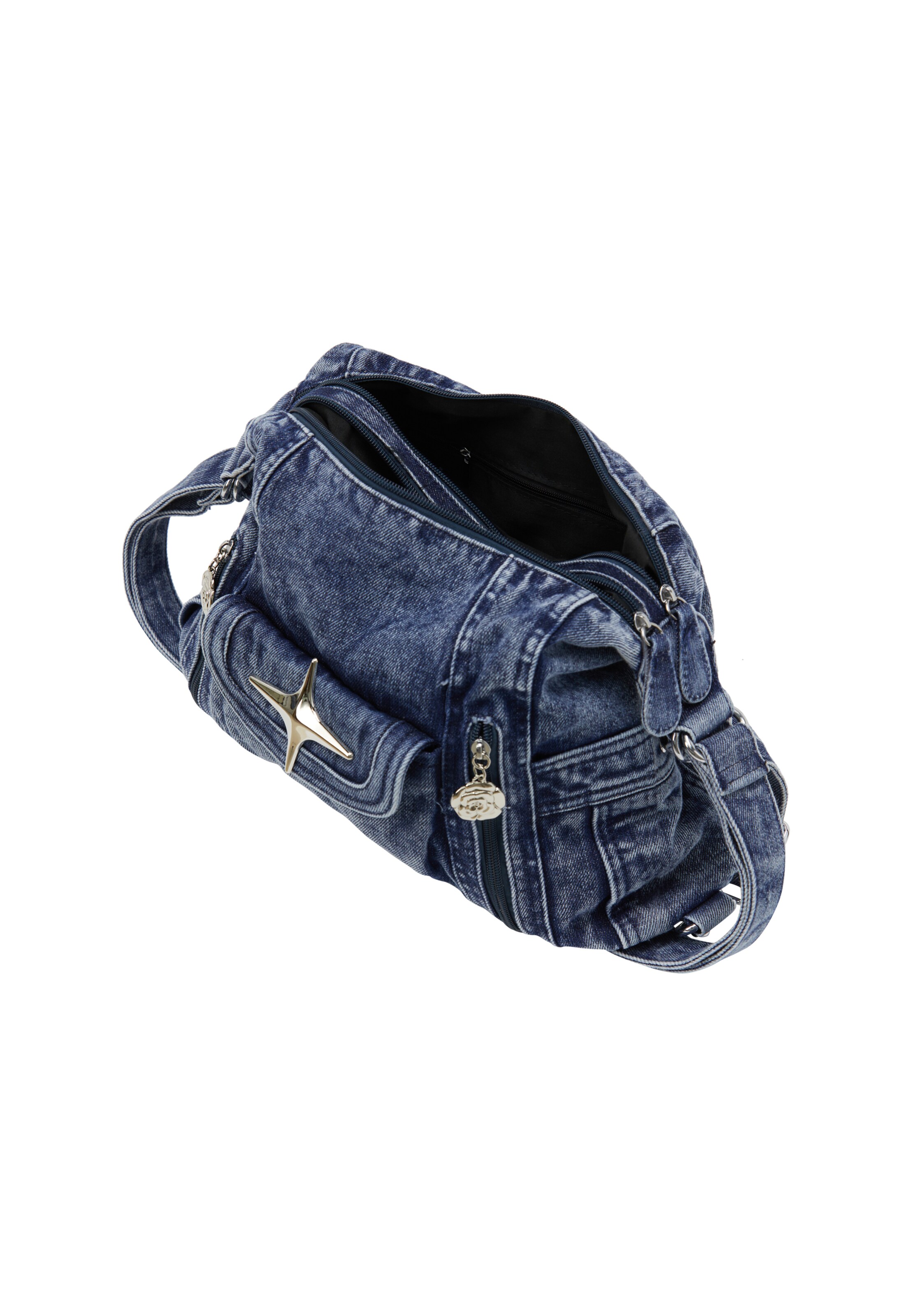 myMo ROCKS Schultertasche in Blau