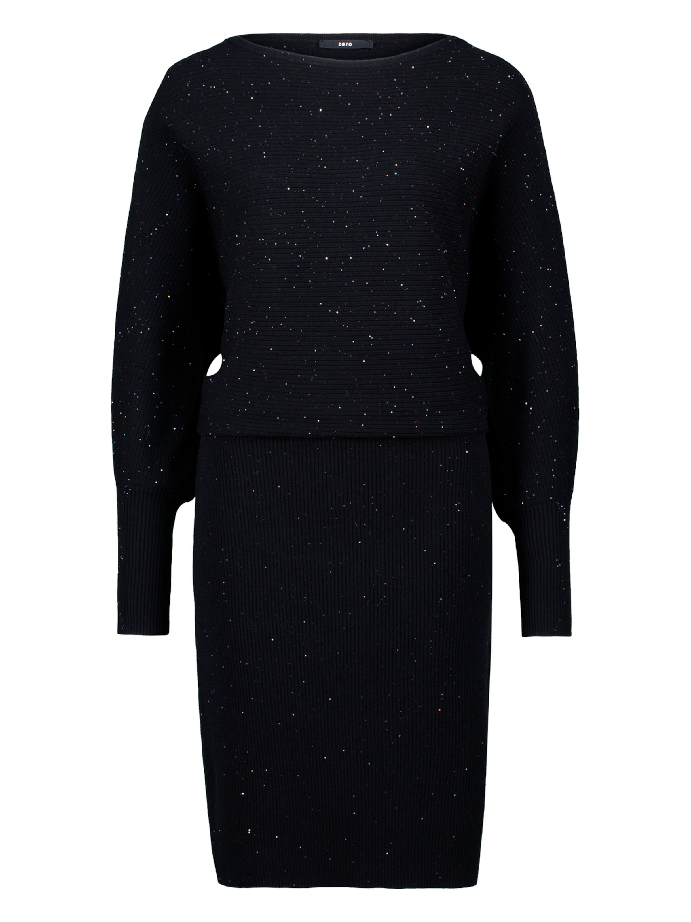 Abito in maglia di zero in nero: frontale