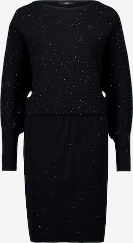 zero Gebreide jurk in Zwart: voorkant