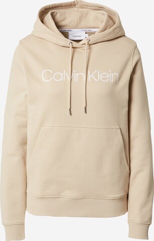 Calvin Klein Collegepaita värissä beige: edessä