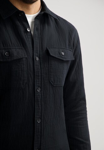 Dstrezzed Regular fit Button Up Shirt 'Otes' in Black