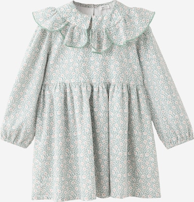 MANGO KIDS Kleid 'MIMIBG' in 98 in nude / grün / weiß, Produktansicht