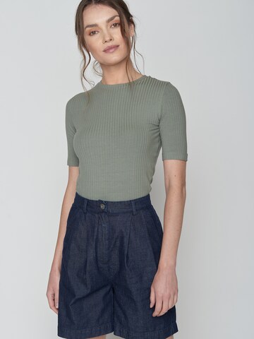 GREENBOMB Shirt ' Basic Lane ' in Groen: voorkant