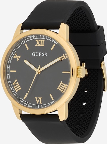 melns GUESS Analogais pulkstenis 'CHANDLER': no priekšpuses