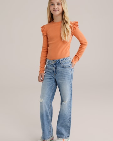 WE Fashion Футболка в Оранжевый