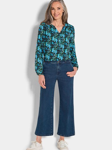 Wide Leg Jean 'Vera' Goldner en bleu