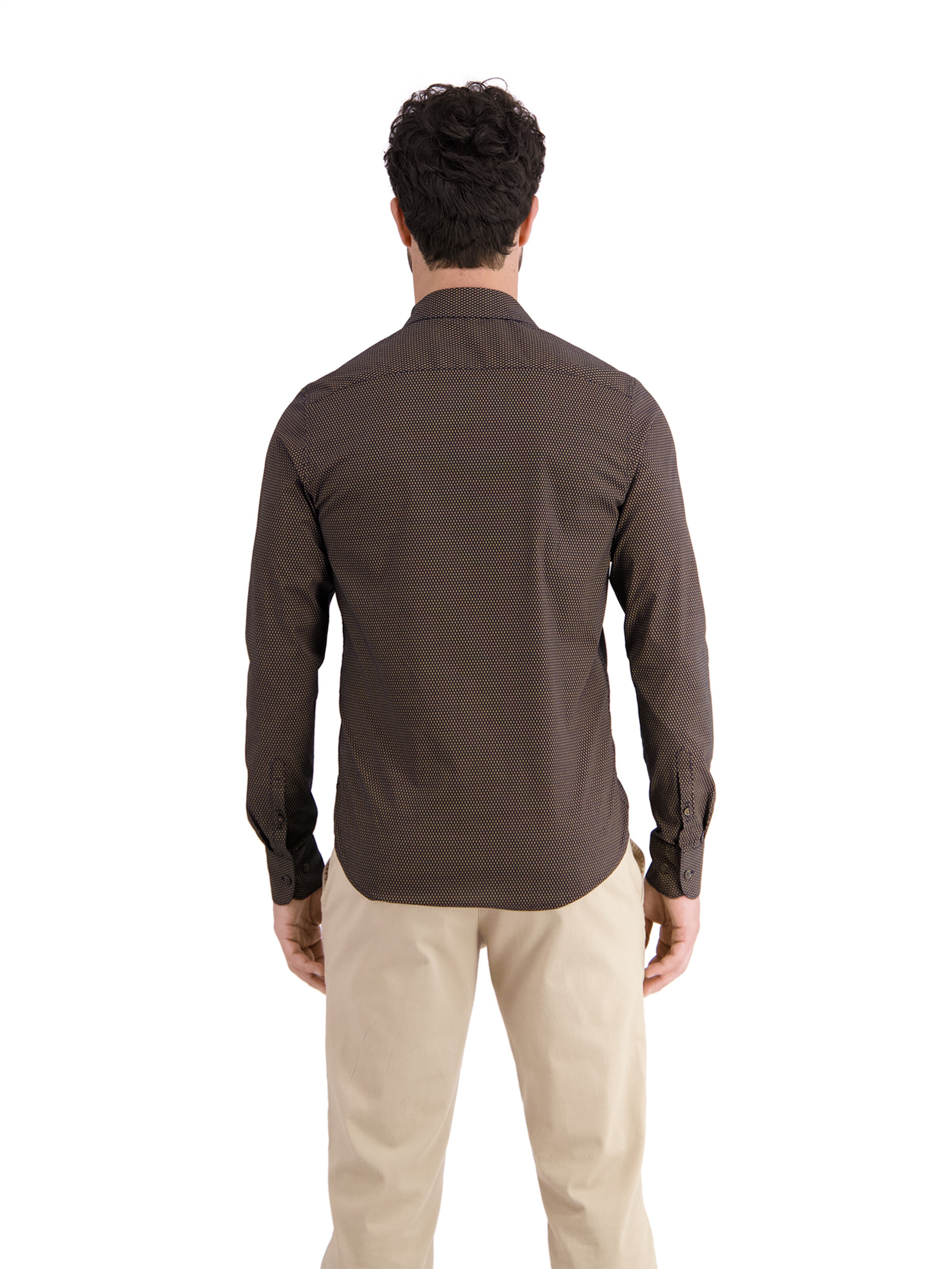 LERROS Regular Fit Hemd in Braun