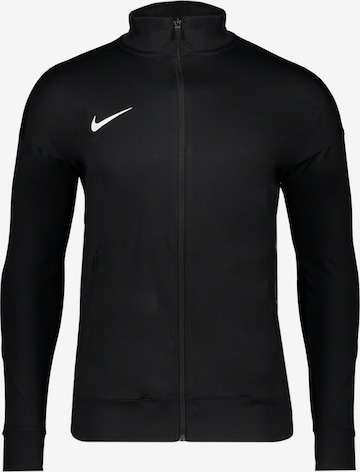 NIKE Athletic Jacket in Black: front