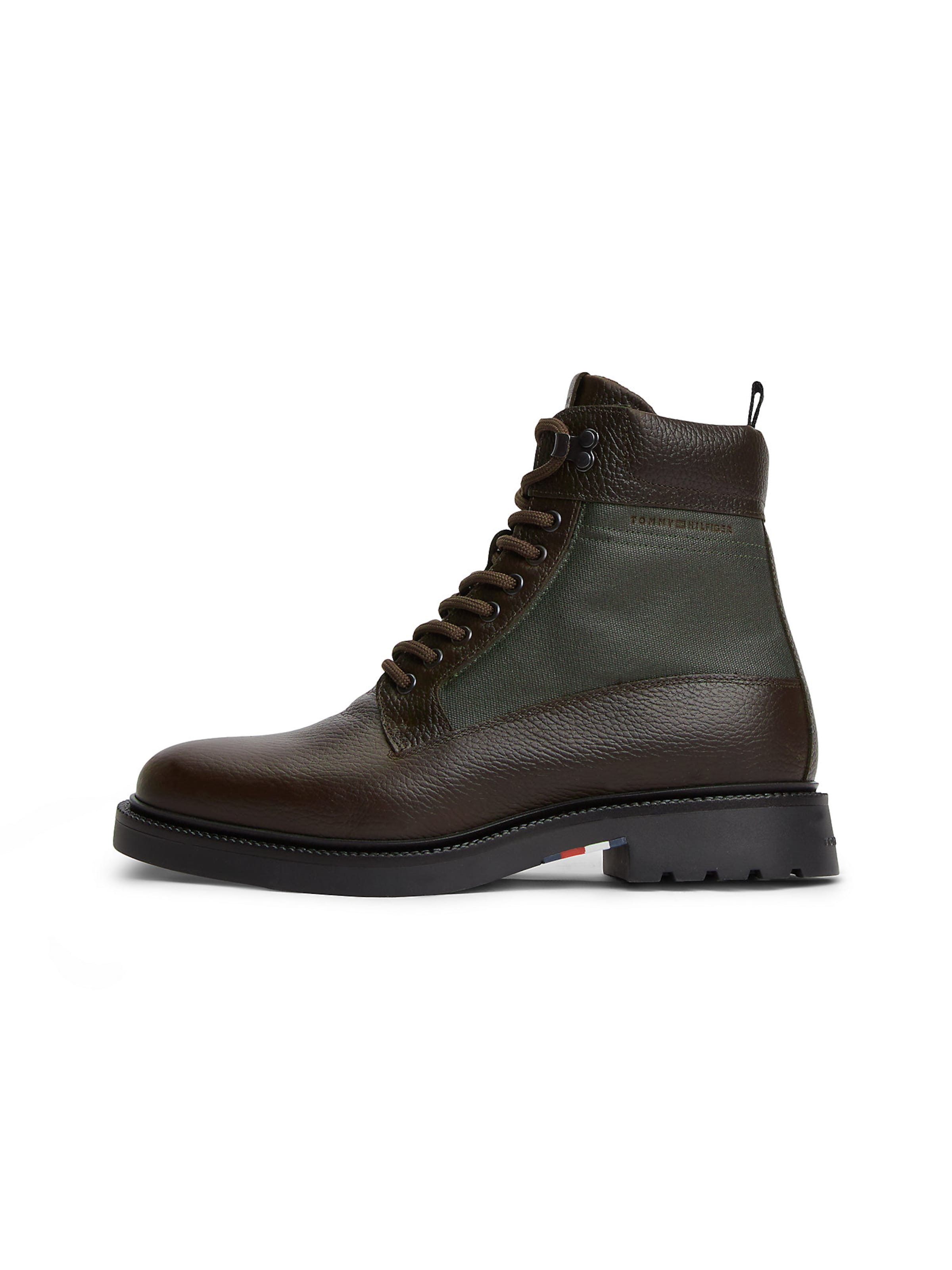 TOMMY HILFIGER Schnürboots in Braun: Vorderseite