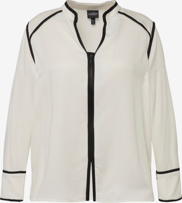 Ulla Popken Blouse in Wit: voorkant