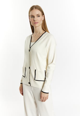 DreiMaster Klassik Knit cardigan 'Acalmar' in White