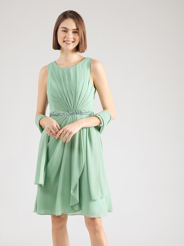 mascara Sukienka koktajlowa w kolorze zielony: przód