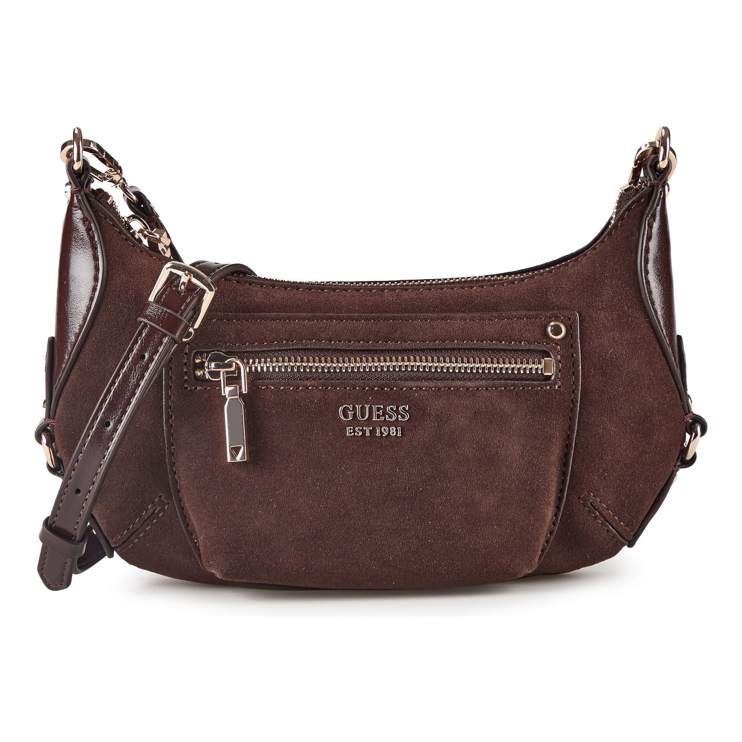 Sac à bandoulière 'Marsha' GUESS en marron : devant
