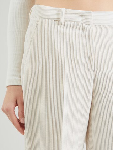 MORE & MORE - Pierna ancha Pantalón de pinzas en beige