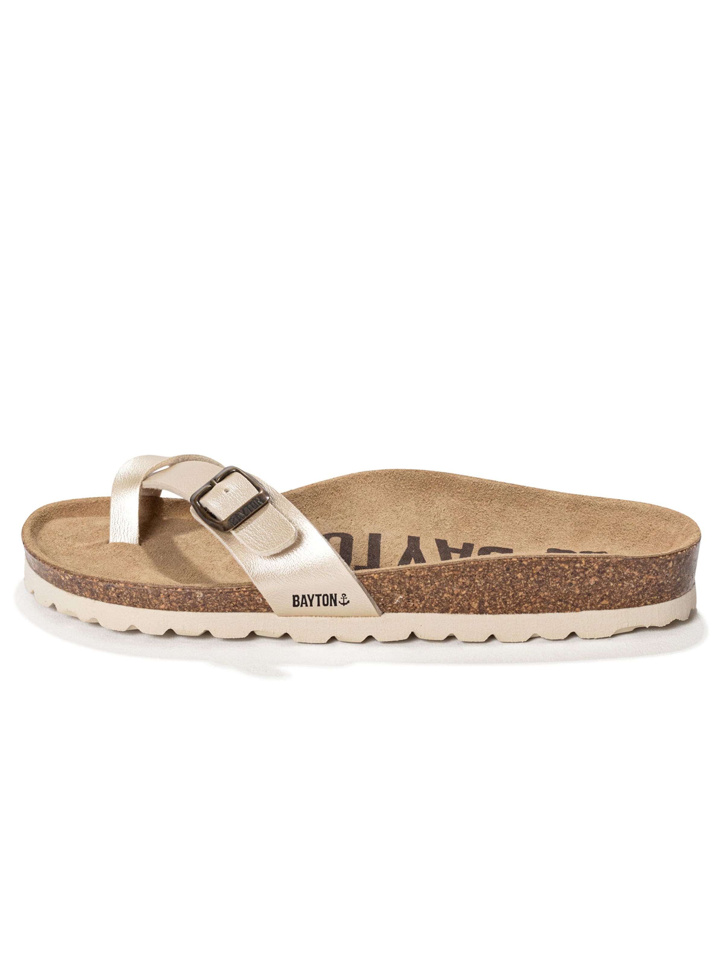 Bayton T-bar sandals 'JUNON' in Gold: front