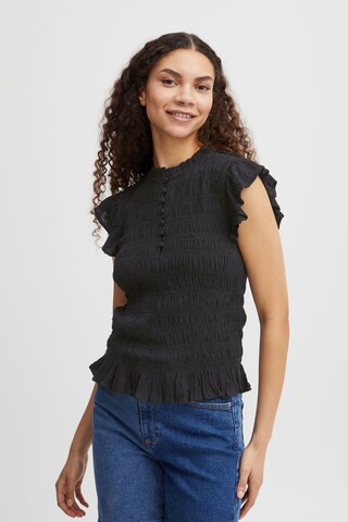 b.young Blouse 'Byfelice' in Zwart: voorkant