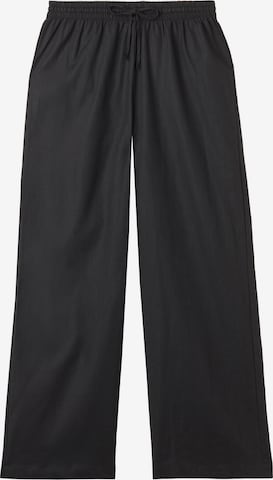 CALZEDONIA Wide leg Pants in Black: front