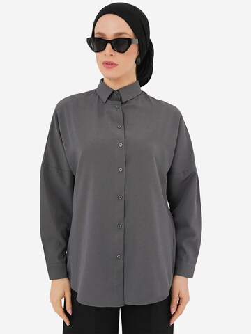 Camicia da donna di Bigdart in grigio: frontale