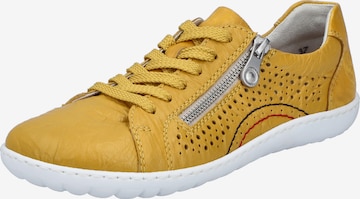 Rieker Lace-Up Shoes in Yellow: front