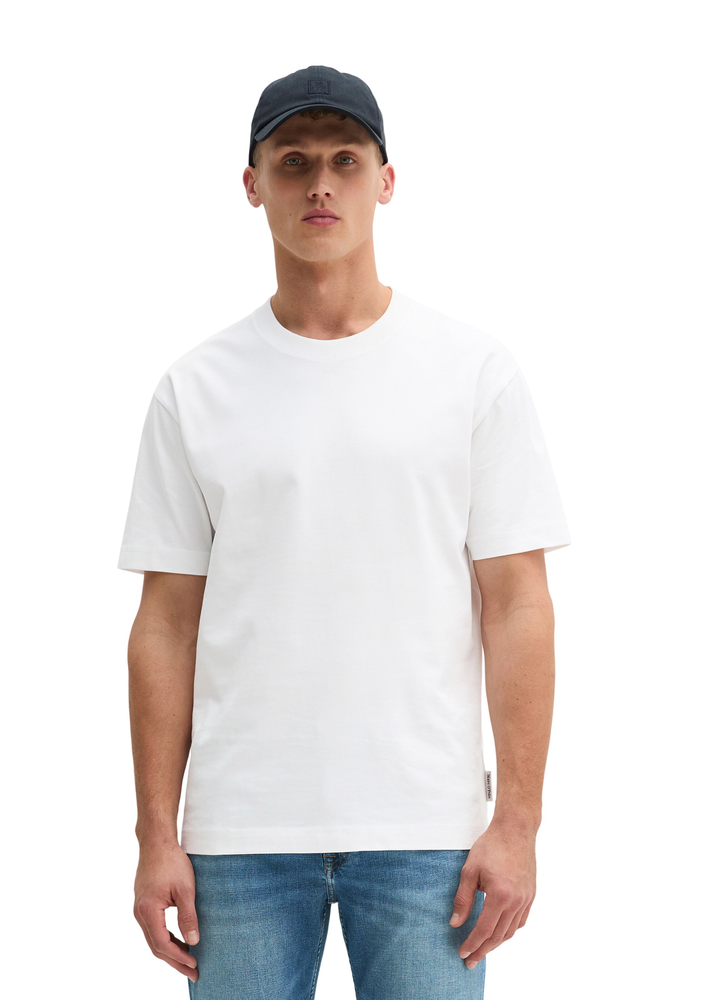 T-Shirt Marc O'Polo en blanc : devant