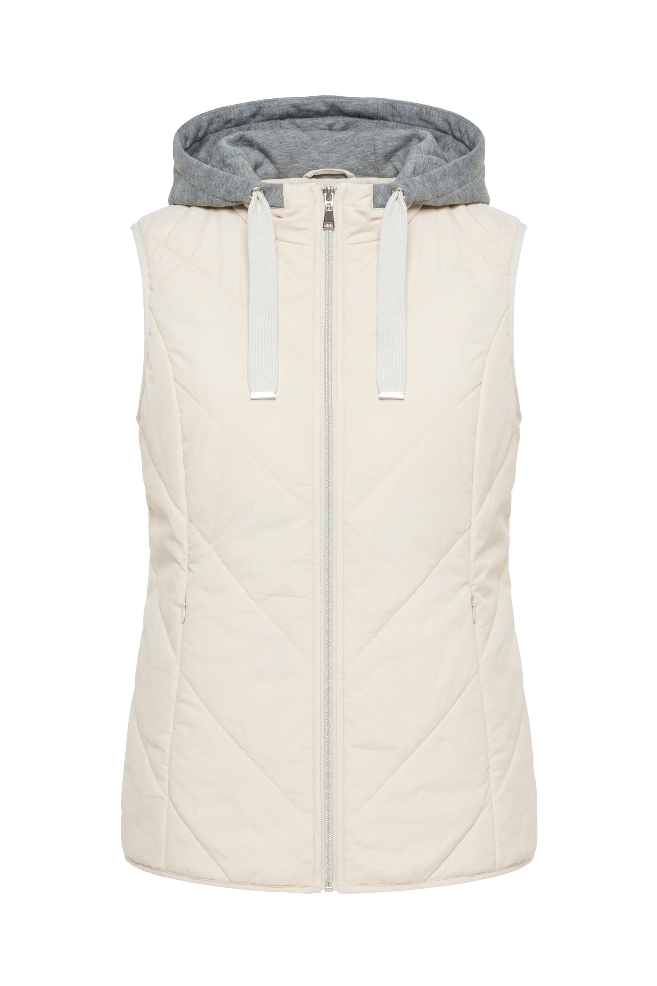 Ulla Popken Vest in M-L in Ivory / Grey, Item view