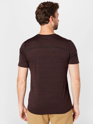 T-Shirt fonctionnel SKECHERS en marron