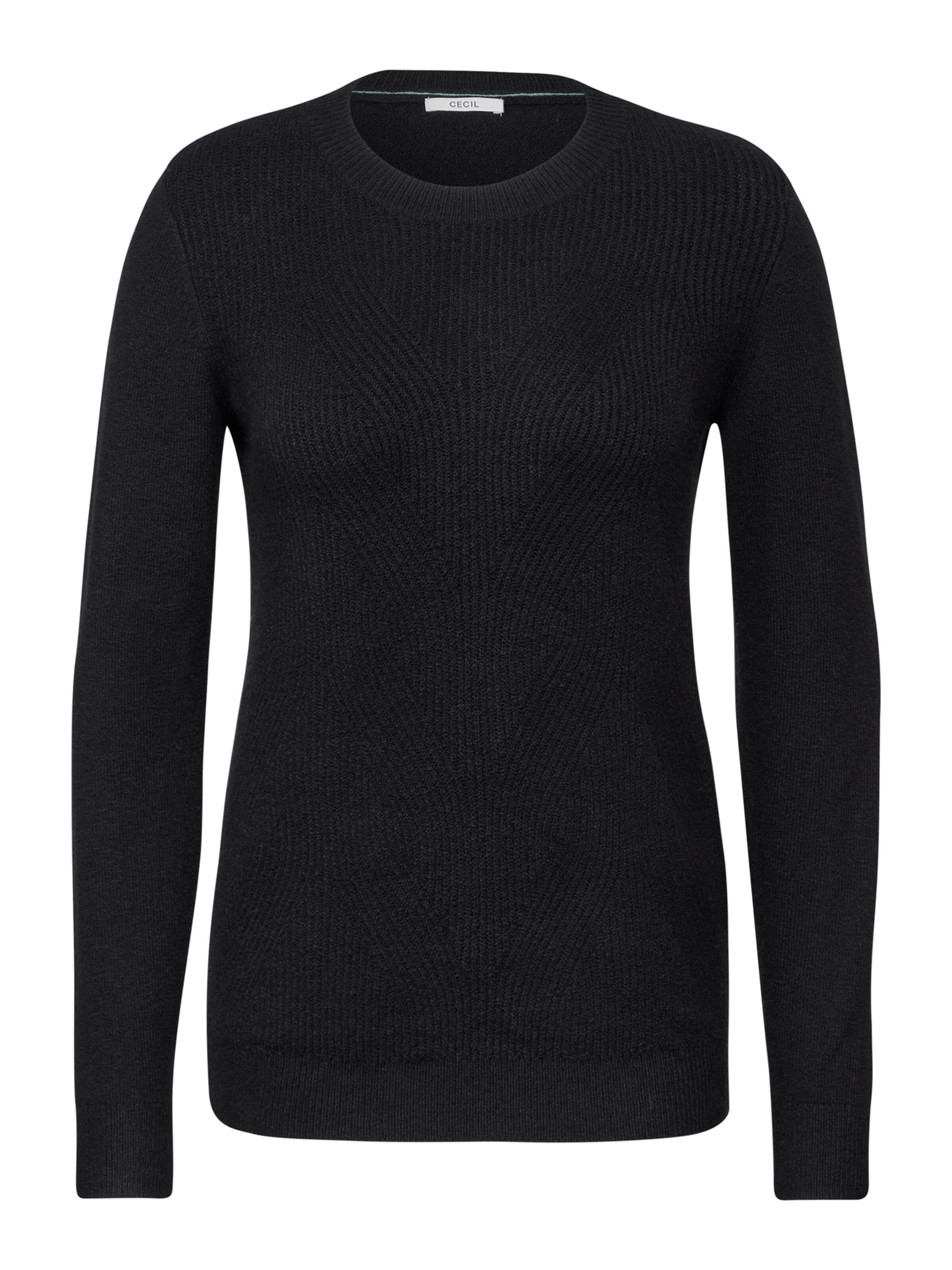 CECIL Pullover in Schwarz: Vorderseite