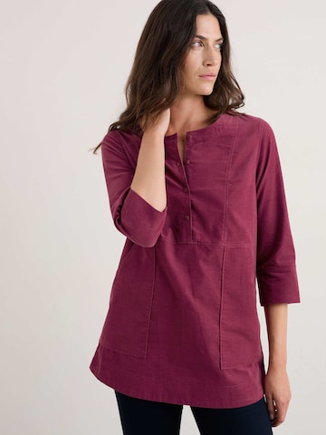 Seasalt Cornwall Tunika ' Beachscape' ' värissä vaaleanpunainen: etupuoli