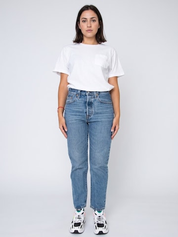 LEVI'S ® Luźne Jeansy '501 Crop Z0625 Medium Indigo Worn In' w kolorze niebieski