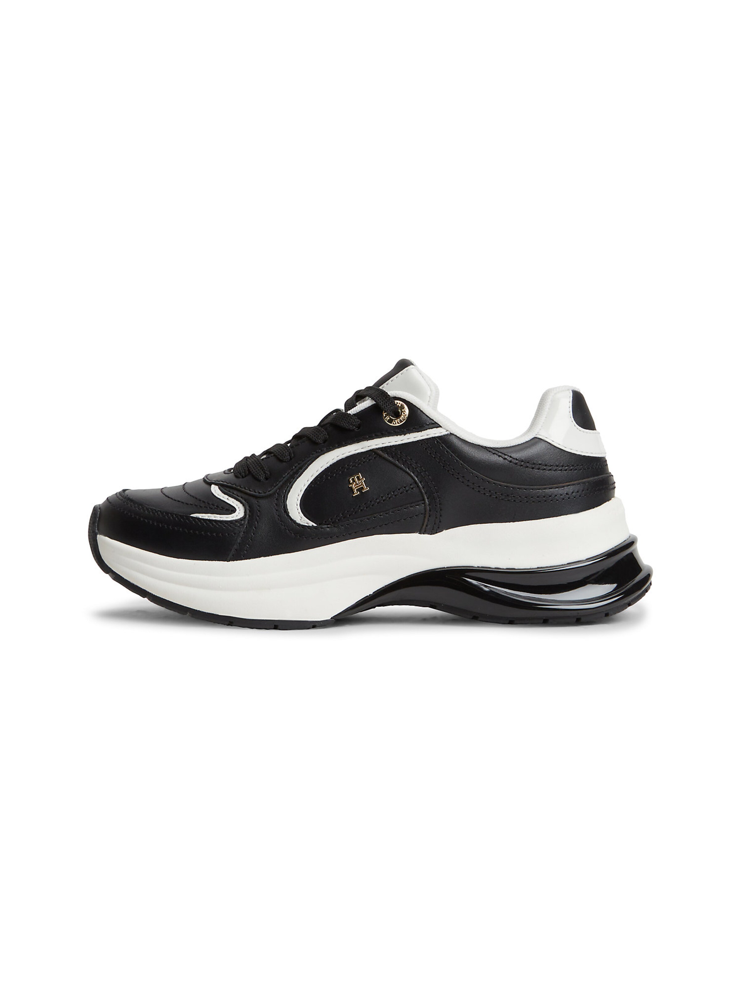 TOMMY HILFIGER Platform trainers in Black: front