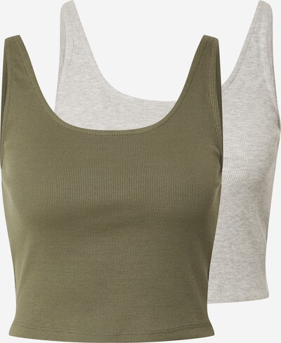 ONLY Top 'NESSA' in mottled grey / Olive, Item view