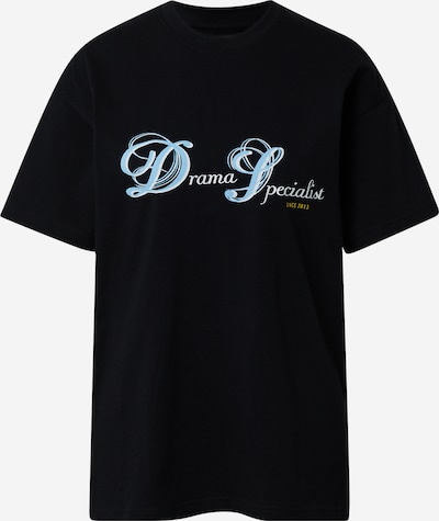 LOCAL HEROES Shirt 'DRAMA SPECIALIST' in hellblau / gelb / schwarz / weiß, Produktansicht