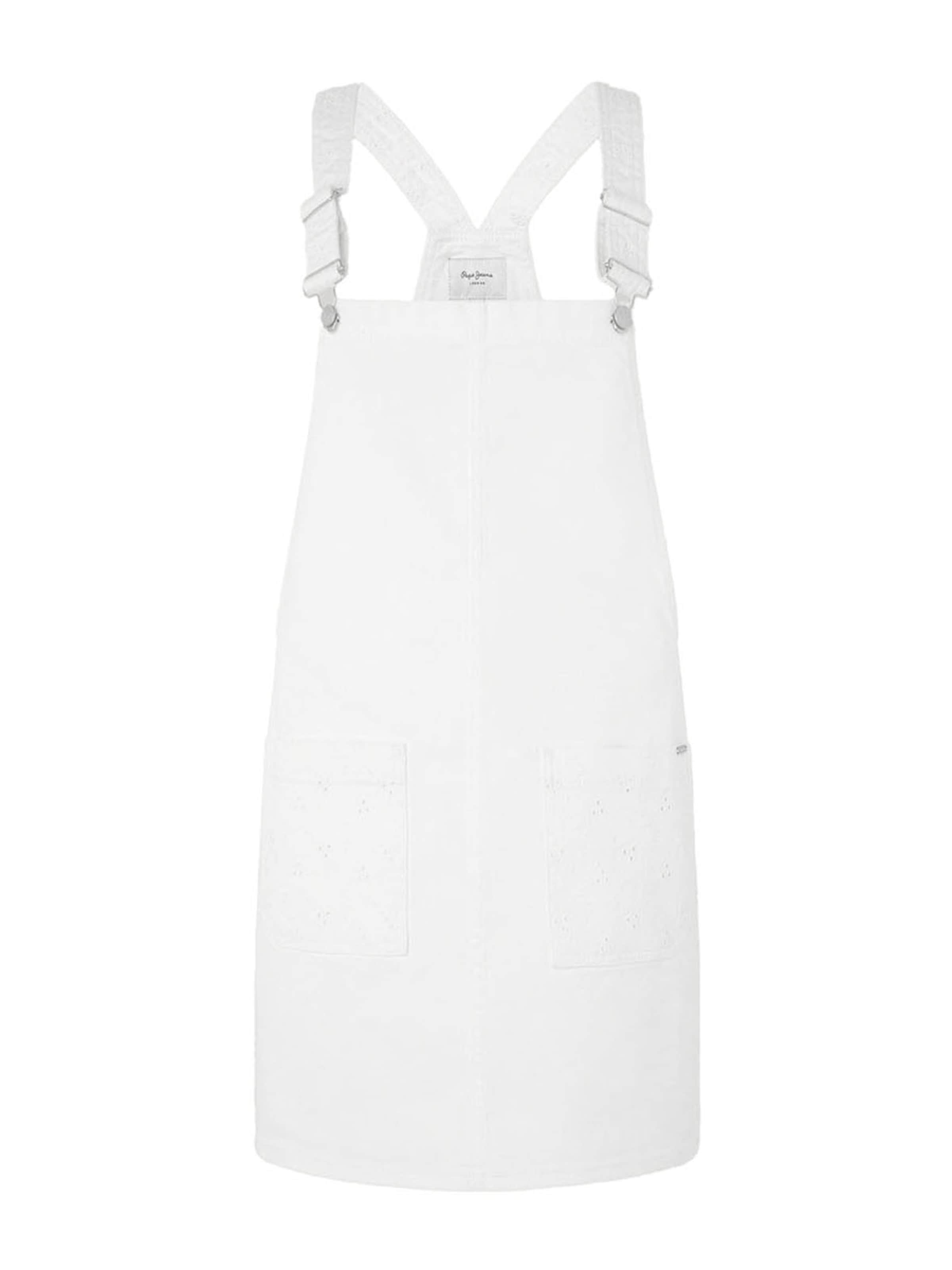 White fashion overall skirt