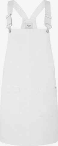 Pepe Jeans Overall-nederdel 'VESTA ANGLAISE' i hvid: forside