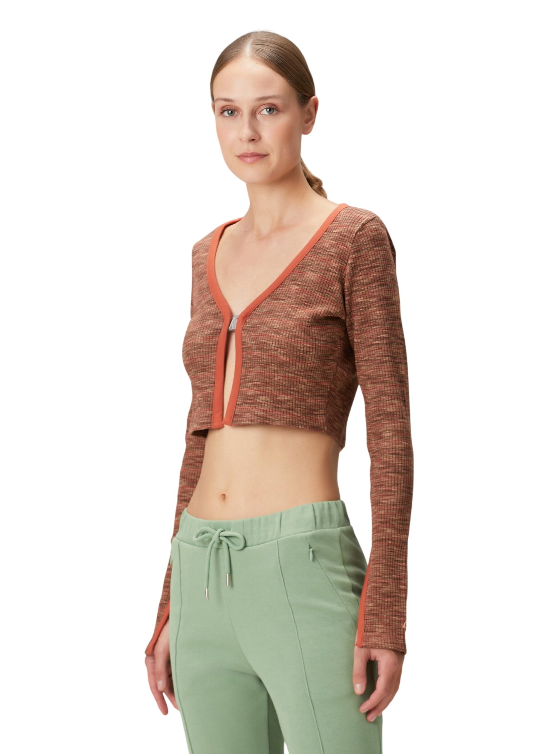 BASSIGUE Knit cardigan in Brown