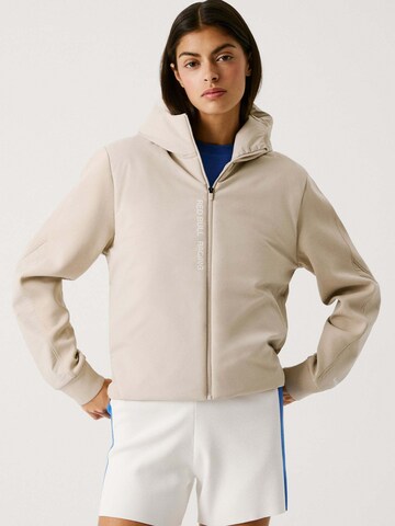 Red Bull Racing x Pepe Jeans Jacke in Beige: Vorderseite