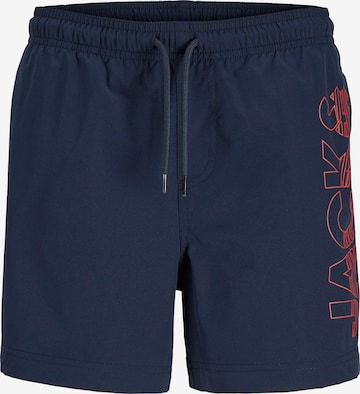 Jack & Jones Junior Board Shorts 'JPSTMAUI WAVE' in Blue: front