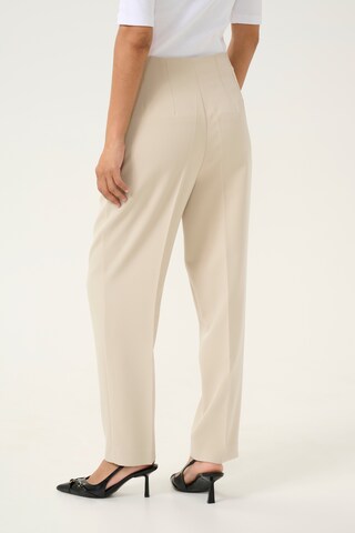 Regular Pantalon à plis 'Hella' Kaffe en beige