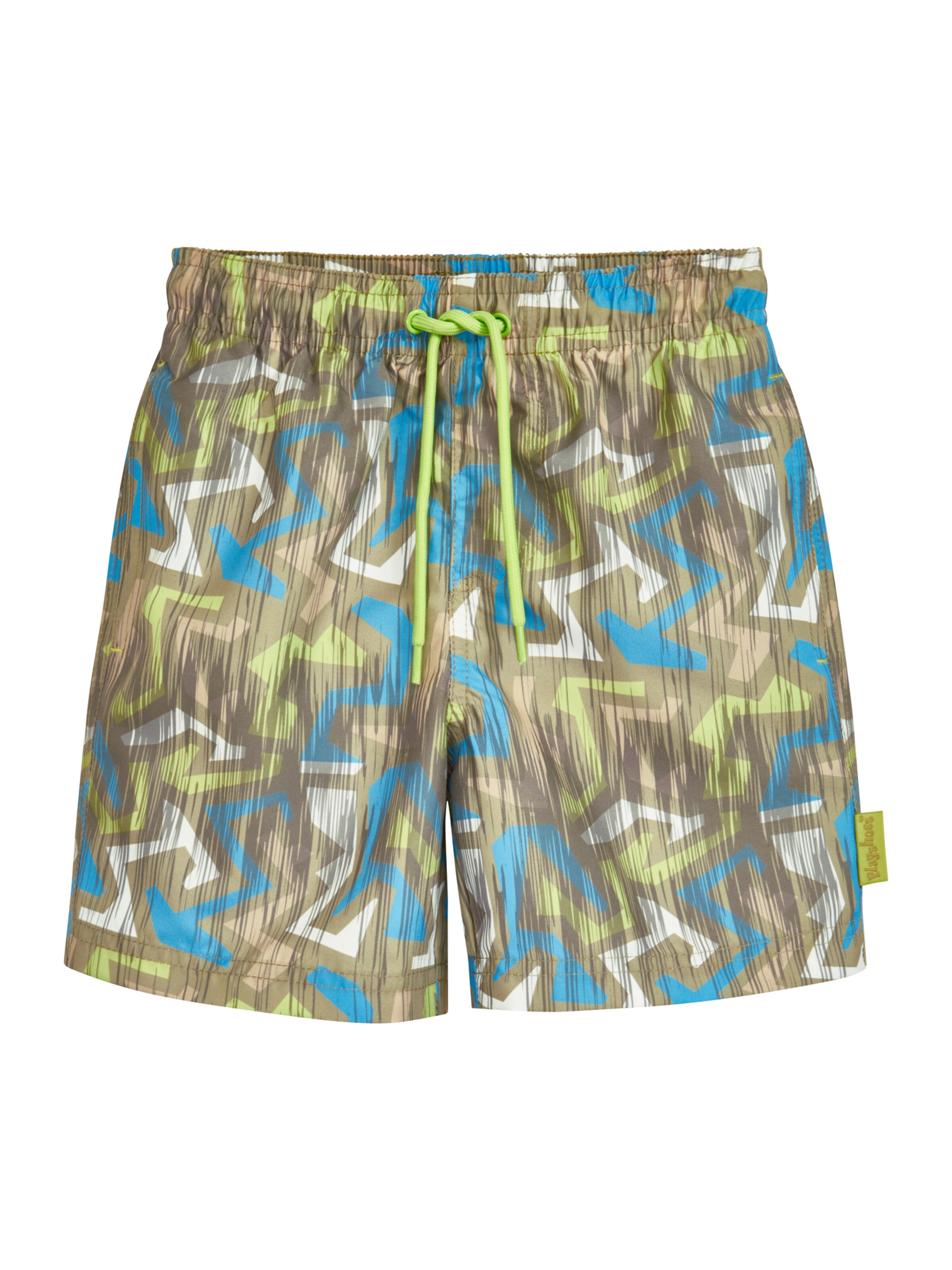 Shorts de bain PLAYSHOES en vert : devant