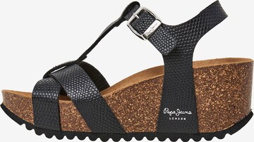 Pepe Jeans Strap Sandals ' COURTNEY FREE ' in Black: front