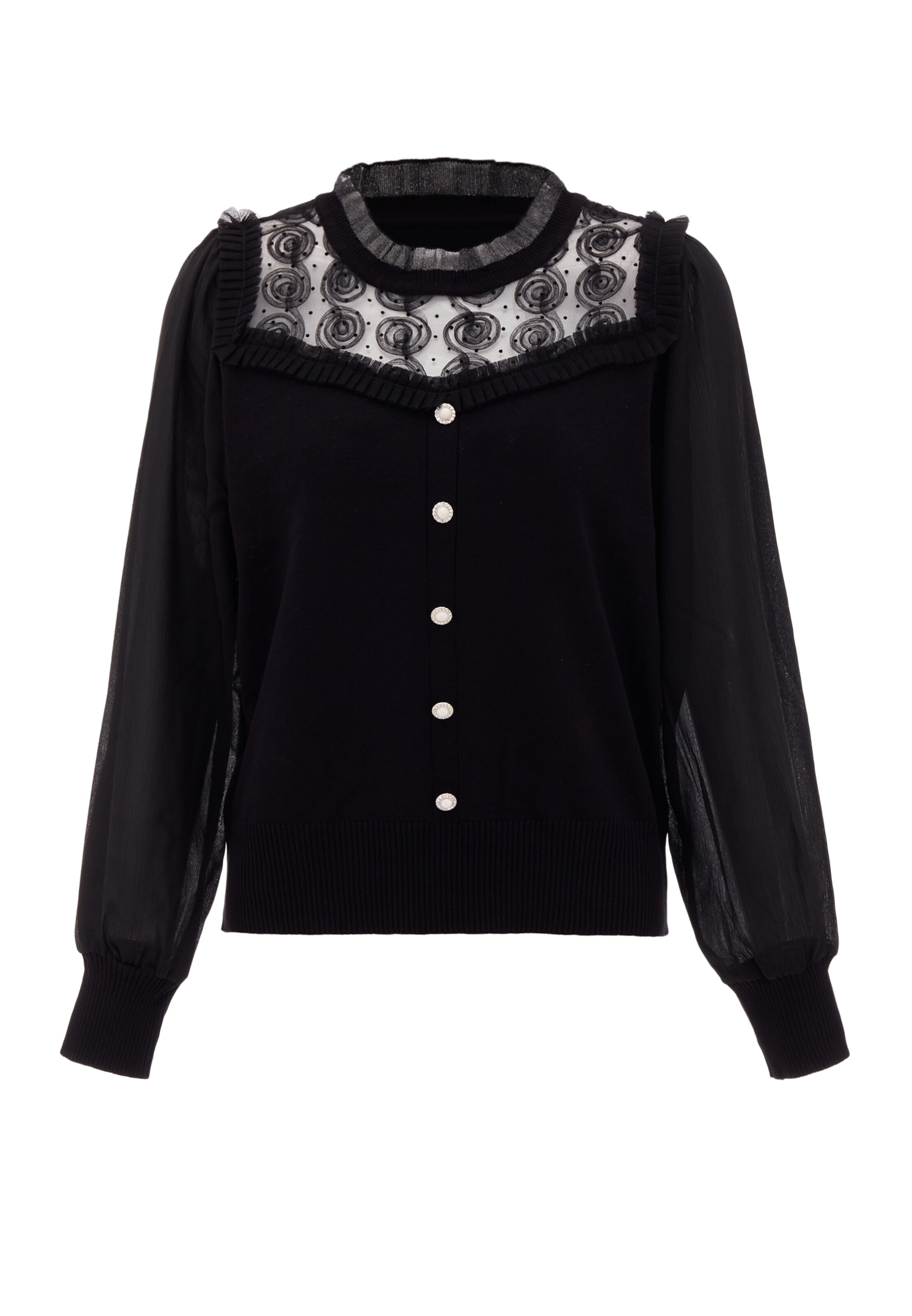 caneva - Pullover em preto: frente